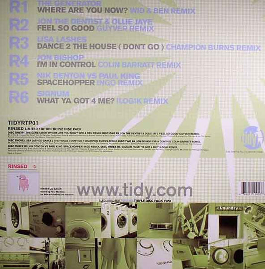Various : Rinsed - Triple Disc Pack One (3x12", Ltd)