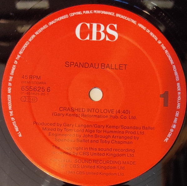 Spandau Ballet : Crashed Into Love (12", Single)