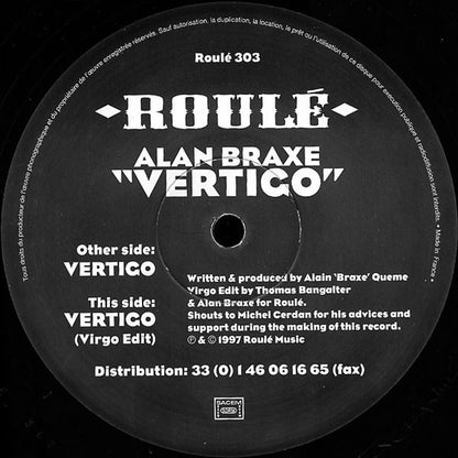 Alan Braxe : Vertigo (12")