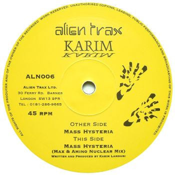 Karim : Mass Hysteria (12")