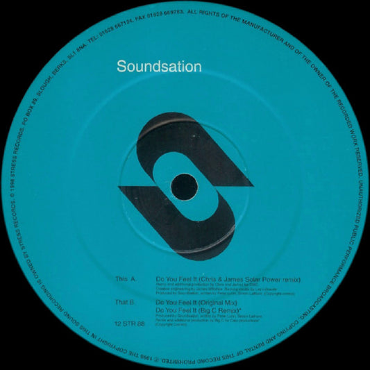 Soundsation : Do You Feel It (12")