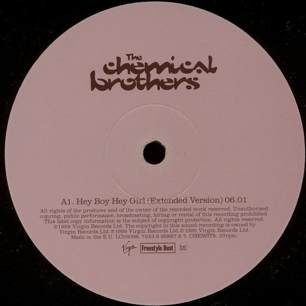 The Chemical Brothers : Hey Boy Hey Girl (12", Single)