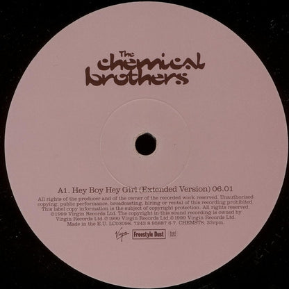 The Chemical Brothers : Hey Boy Hey Girl (12", Single)