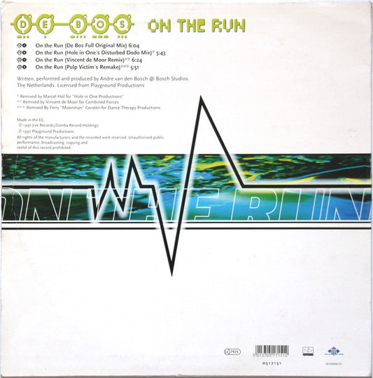 De Bos : On The Run (12")