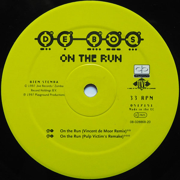 De Bos : On The Run (12")