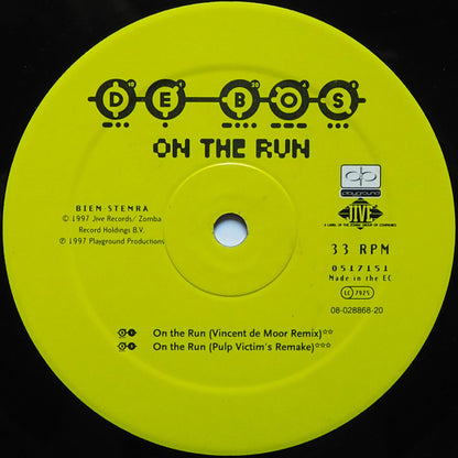 De Bos : On The Run (12")