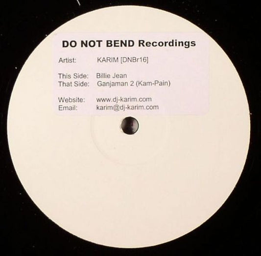 Karim / Kam-Pain : Billie Jean / Ganjaman 2 (12", W/Lbl, Sti)