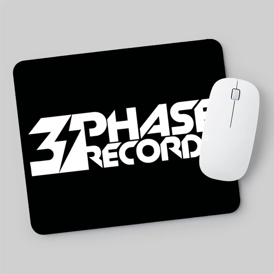 3 Phase Records Mouse Mat - Black
