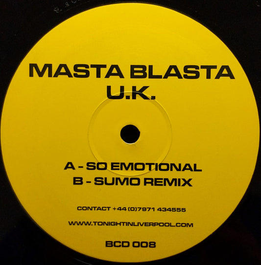 Masta Blasta U.K.* : So Emotional (12")