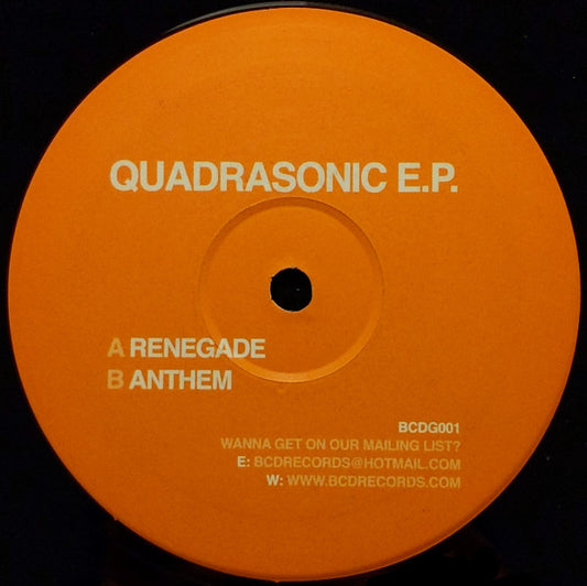 Quadrasonic : Quadrasonic E.P. (12", EP)