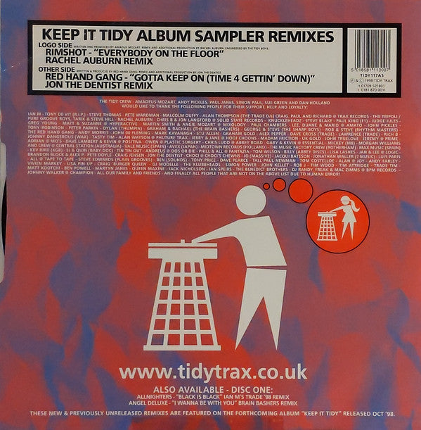 Rim Shot / The Red Hand Gang : Keep It Tidy Album Sampler Remixes (12", Smplr, 2/2)
