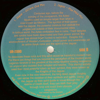 DJ Rolando a.k.a. The Aztec Mystic : Revenge Of The Jaguar - The Mixes (12", Mono)