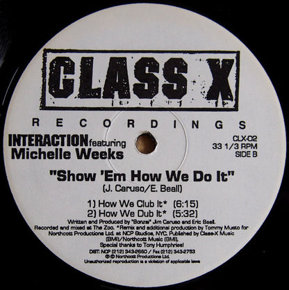 Interaction Featuring Michelle Weeks : Show Em How We Do It (12")