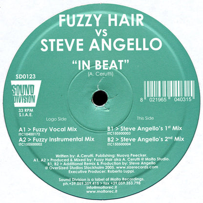 Fuzzy Hair vs Steve Angello : In Beat (12")