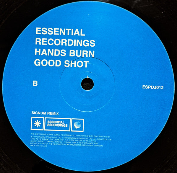 Hands Burn* : Good Shot (12", Promo)