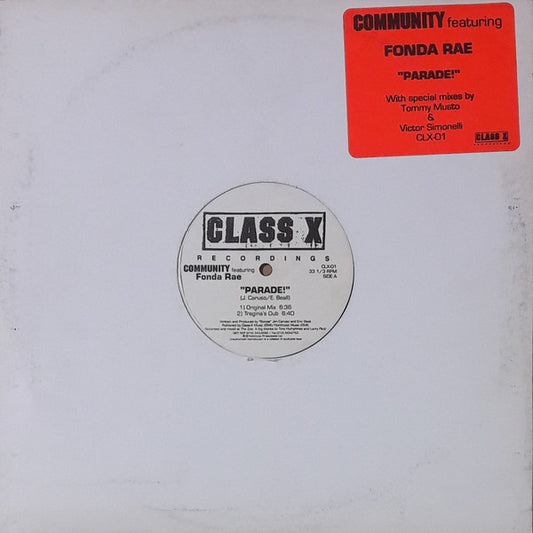 Community Featuring Fonda Rae : Parade! (12")