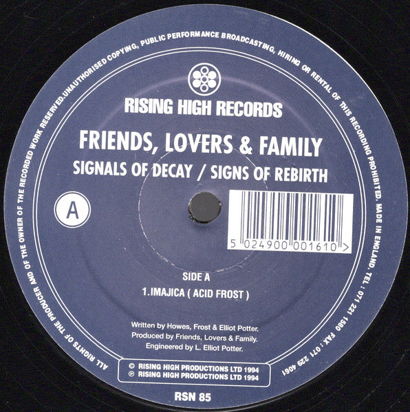Friends, Lovers & Family : Signals Of Decay / Signs Of Rebirth (12")