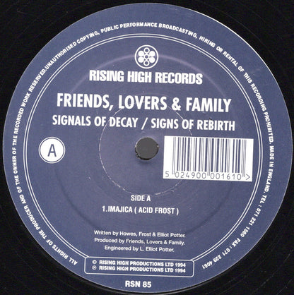 Friends, Lovers & Family : Signals Of Decay / Signs Of Rebirth (12")