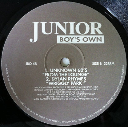 Dylan Rhymes / Unknown 60's : Naked & Ashamed / From The Lounge (12")