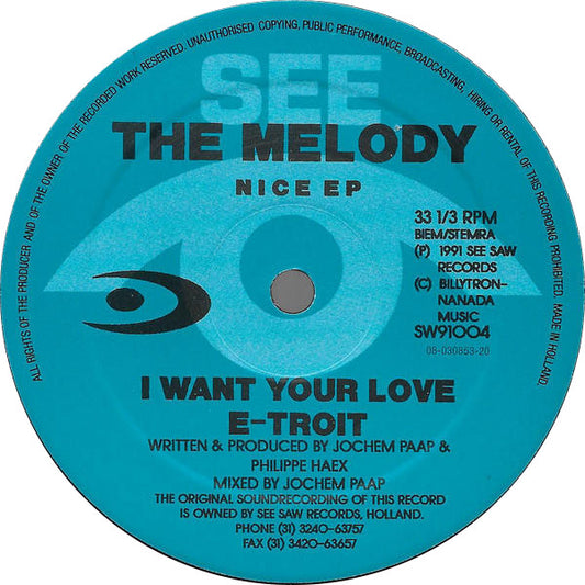 The Melody : Nice EP (12", EP)