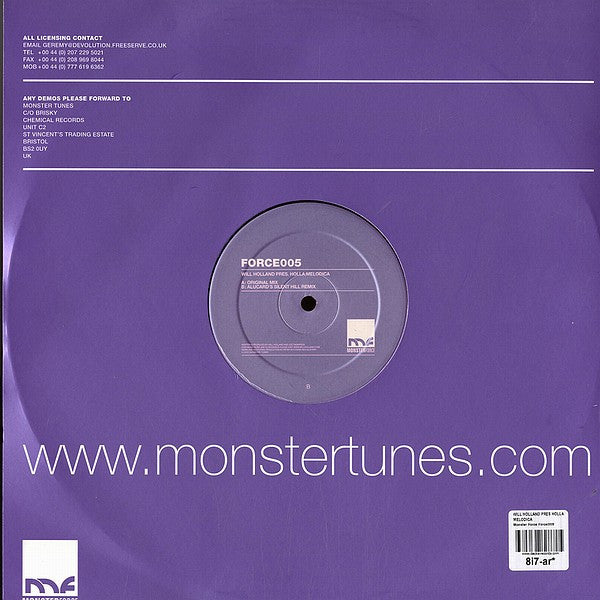 Will Holland (2) Pres. Holla : Melodica (12")