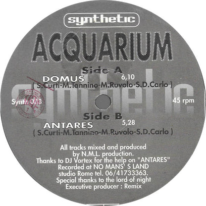 Acquarium : Domus (12")