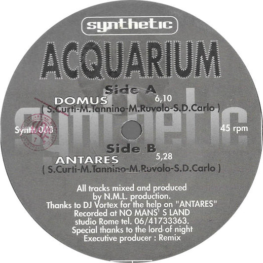 Acquarium : Domus (12")