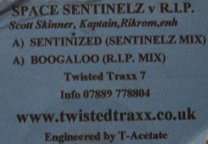 Space Sentinelz / R.I.P. (2) : Sentinized / Boogaloo (12")