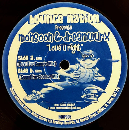Monsoon & Dreamwurx : Love U Right (12")