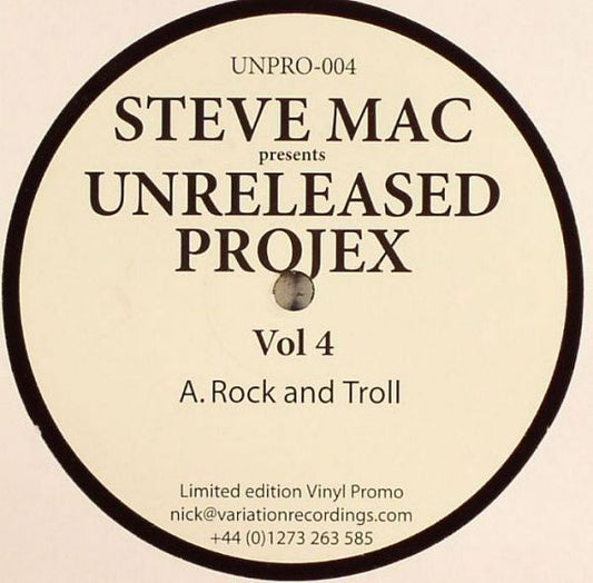 Steve Mac : Unreleased Projex Vol. 4 (12")
