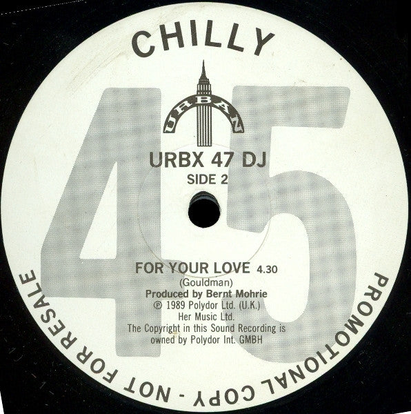 Chilly : For Your Love (12", Promo)