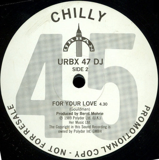 Chilly : For Your Love (12", Promo)