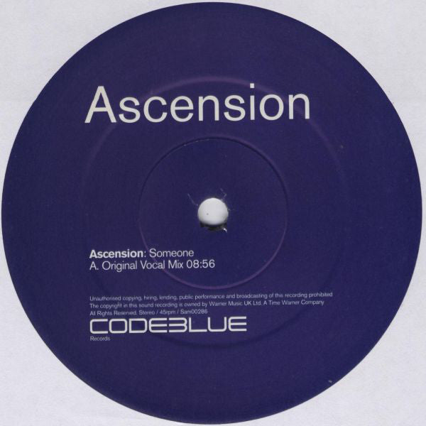Ascension : Someone (2x12", Promo)
