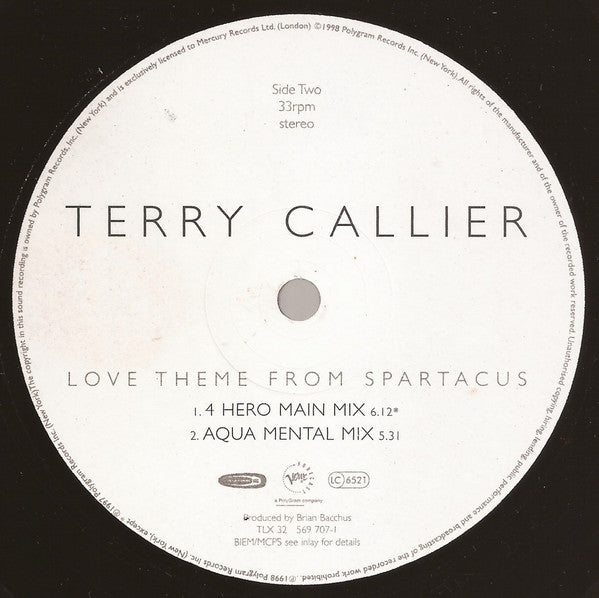 Terry Callier : Love Theme From Spartacus (12")
