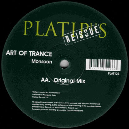Art Of Trance : Madagascar / Monsoon (12", RE)