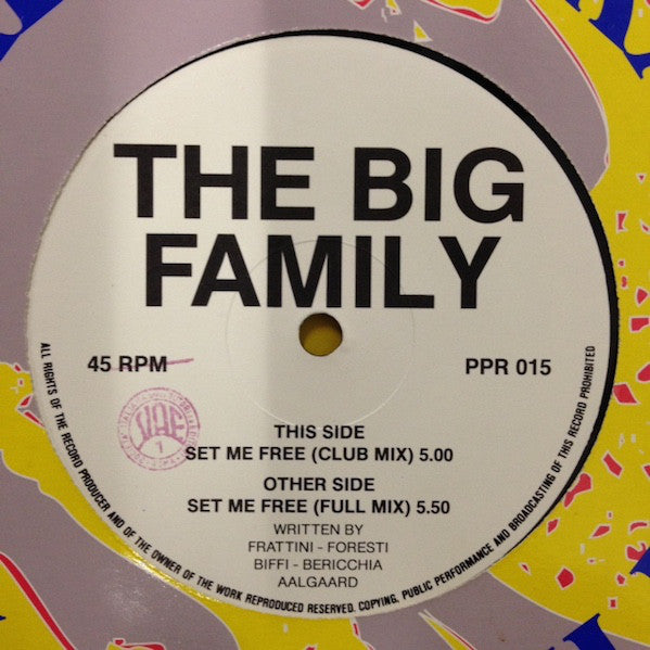 The Big Family : Set Me Free (12")