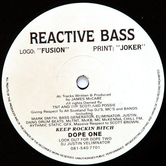Reactive Bass : Fusion / Joker (12")