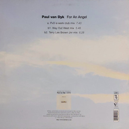 Paul van Dyk : For An Angel (12")