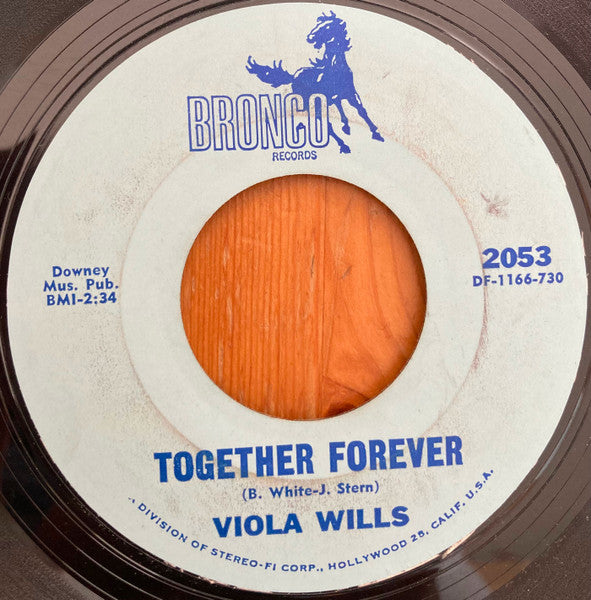 Viola Wills : Don't Kiss Me Hello And Mean Goodbye / Together Forever (7")