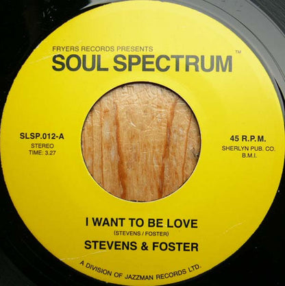 Stevens & Foster : I Want To Be Love / What Would I Have (If I Didn't Have You) (7")