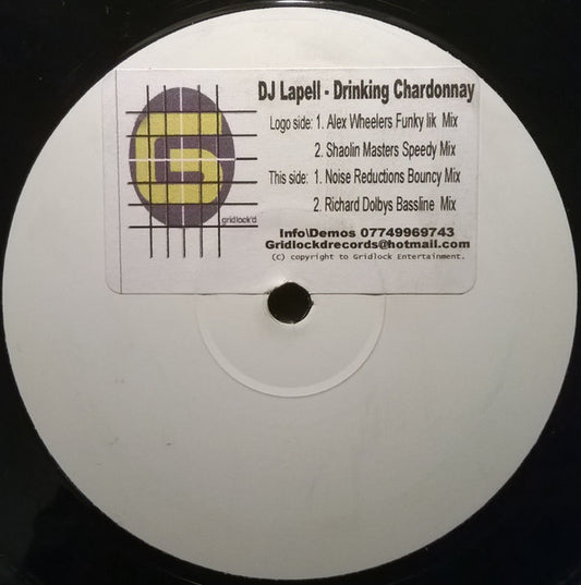 DJ Lapell : Drinking Chardonnay (12", Sti)