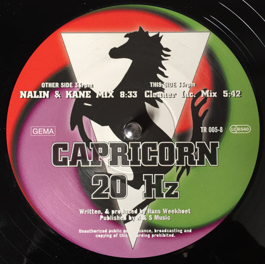 Capricorn : 20 Hz (12")