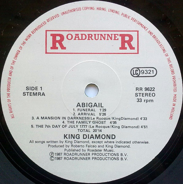 King Diamond : Abigail (LP, Album)