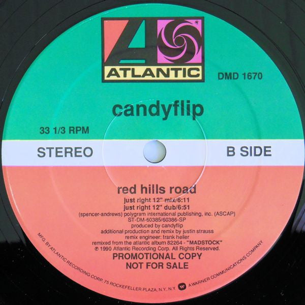 Candyflip* : Redhills Road (12", Promo)