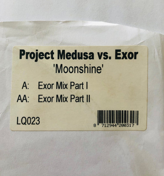 Project Medusa Vs. Exor : Moonshine (12", Promo)