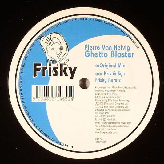 Pierre Van Helvig : Ghetto Blaster (12")