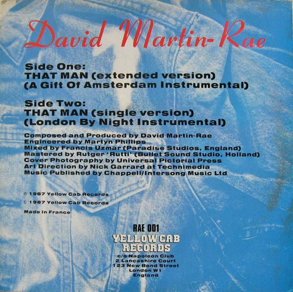 David Martin-Rae : That Man (Extended Version) (12")