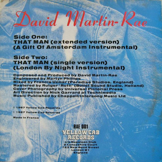 David Martin-Rae : That Man (Extended Version) (12")