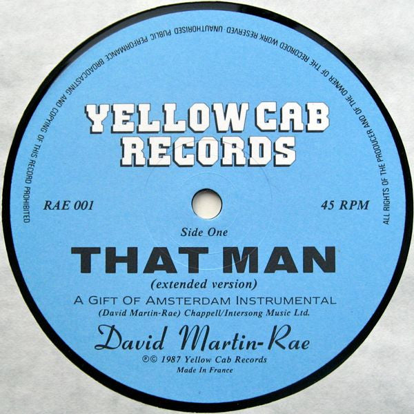David Martin-Rae : That Man (Extended Version) (12")