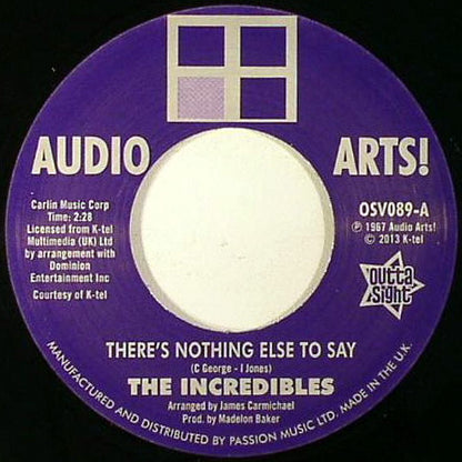The Incredibles (2) / Audio Arts Strings : There's Nothing Else To Say (7")